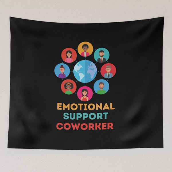 Item preview, Emotional Support Coworker designed and sold by CraftsyCorner.