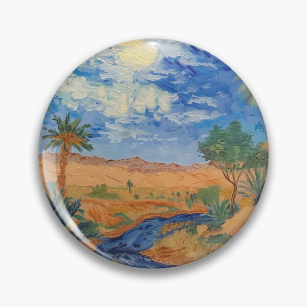 Item preview, Bahraini landscape | Painting in the style of Vincent van Gogh designed and sold by ComicsFactory.