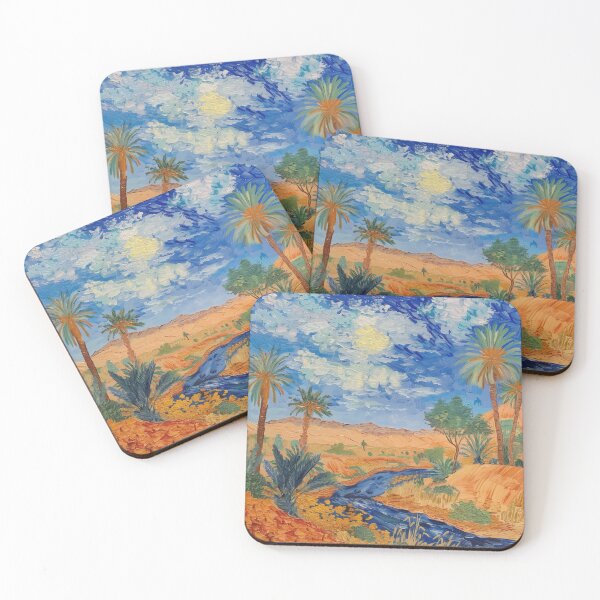 Item preview, Bahraini landscape | Painting in the style of Vincent van Gogh designed and sold by ComicsFactory.