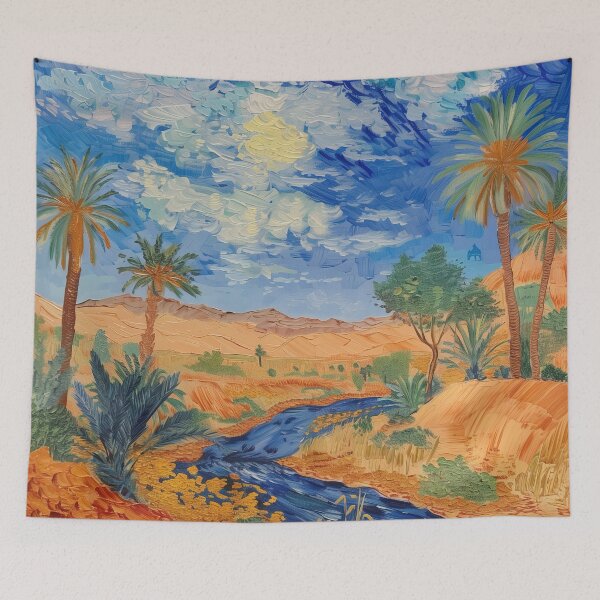 Item preview, Bahraini landscape | Painting in the style of Vincent van Gogh designed and sold by ComicsFactory.