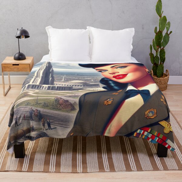 Aperçu de l'œuvre Pin-up militaire chaude créée et vendue par PulpVintage.