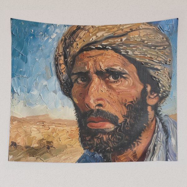 Item preview, Bahraini man | Painting in the style of Vincent van Gogh designed and sold by ComicsFactory.