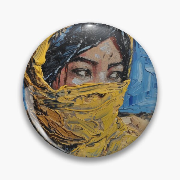 Item preview, Bahraini woman | Painting in the style of Vincent van Gogh designed and sold by ComicsFactory.