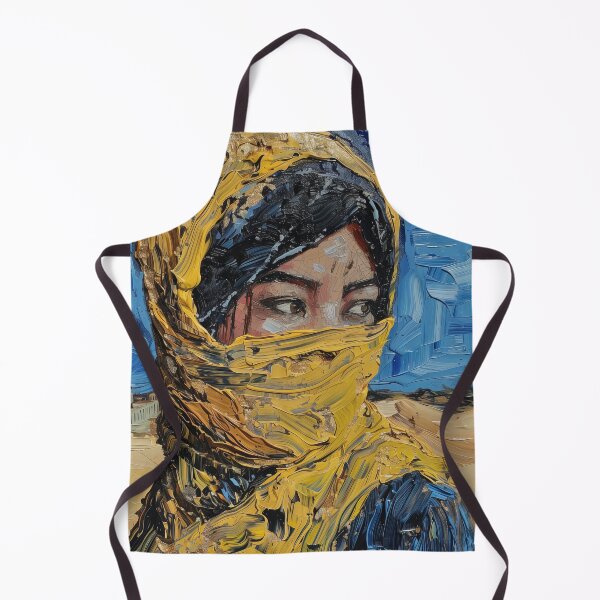 Item preview, Bahraini woman | Painting in the style of Vincent van Gogh designed and sold by ComicsFactory.