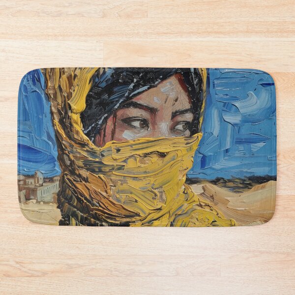 Item preview, Bahraini woman | Painting in the style of Vincent van Gogh designed and sold by ComicsFactory.