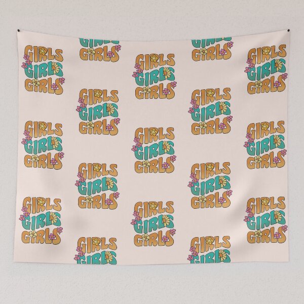 Item preview, Girls Girls Girls | Pastel Pink Background designed and sold by RM-Journey.