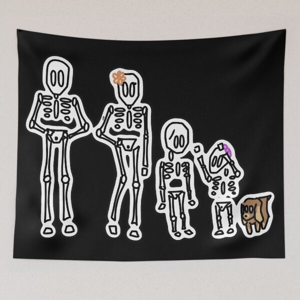 Item preview, #030 Skeleton Family designed and sold by Jasmine Froley.