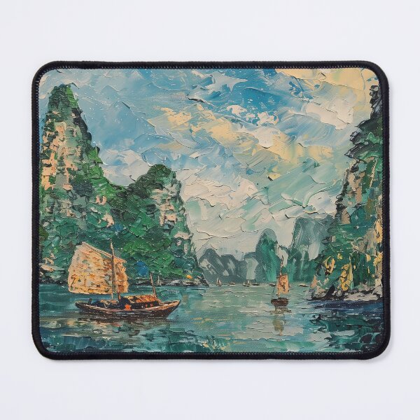 Item preview, Bai Tu Long Bay | Painting in the style of Vincent van Gogh designed and sold by ComicsFactory.