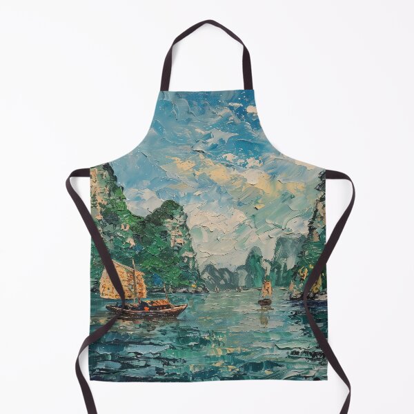 Item preview, Bai Tu Long Bay | Painting in the style of Vincent van Gogh designed and sold by ComicsFactory.