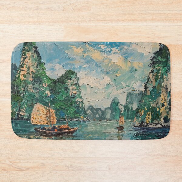 Item preview, Bai Tu Long Bay | Painting in the style of Vincent van Gogh designed and sold by ComicsFactory.