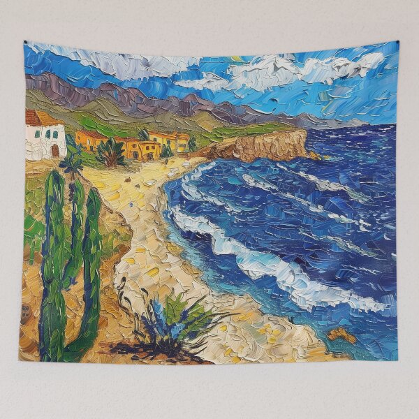 Item preview, Baja California | Painting in the style of Vincent van Gogh designed and sold by ComicsFactory.