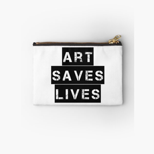 Item preview, Art Saves Lives - grunge stencil quote for artists designed and sold by thephoenixsoul.