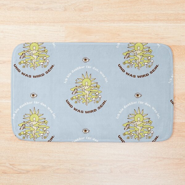 Item preview, Ich bin dankbar für das, was ist und was sein wird | Pastel Blue Background designed and sold by RM-Journey.
