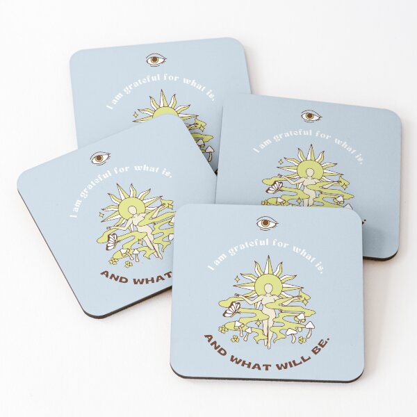 Item preview, I am grateful for what is, and what will be. | Pastel Blue Background designed and sold by RM-Journey.