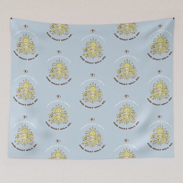 Item preview, I am grateful for what is, and what will be. | Pastel Blue Background designed and sold by RM-Journey.