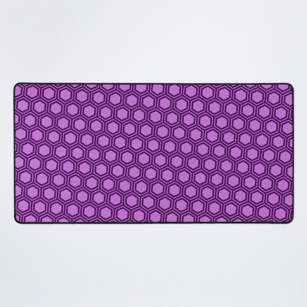 Item preview, Purple Repeating Hexagon Pattern Grid Plum Perpetual Outline designed and sold by Alchemy-A-La-G.