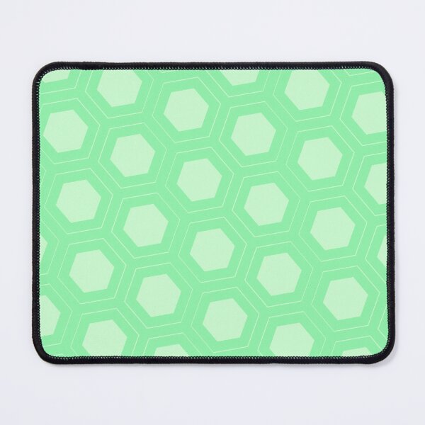 Item preview, Green Repeating Hexagon Pattern Grid Pastel Perpetual Outline designed and sold by Alchemy-A-La-G.