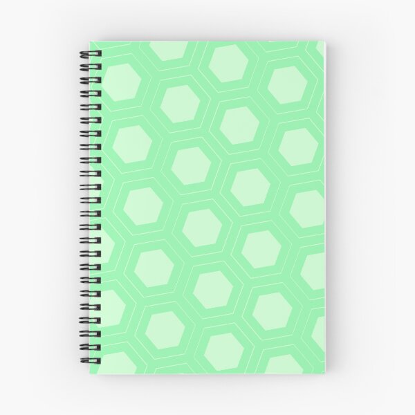 Item preview, Green Repeating Hexagon Pattern Grid Pastel Perpetual Outline designed and sold by Alchemy-A-La-G.