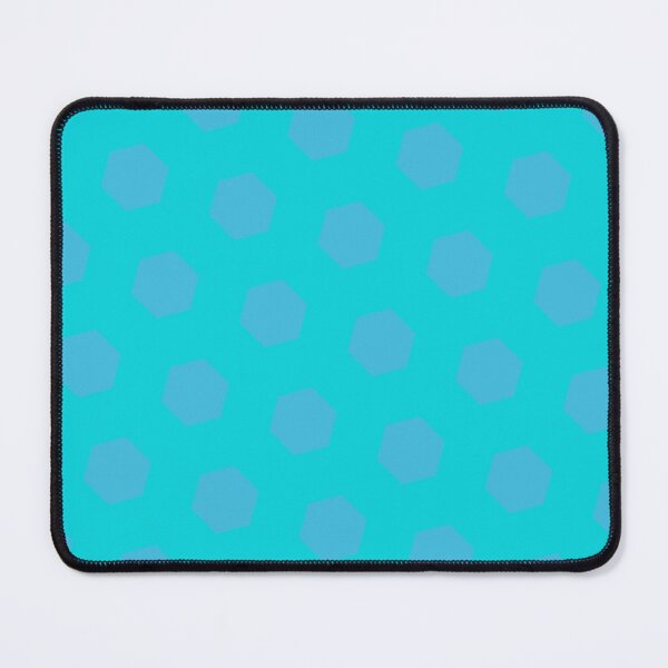 Item preview, Blue Repeating Hexagon Pattern Grid Aqua Perpetual Outline designed and sold by Alchemy-A-La-G.