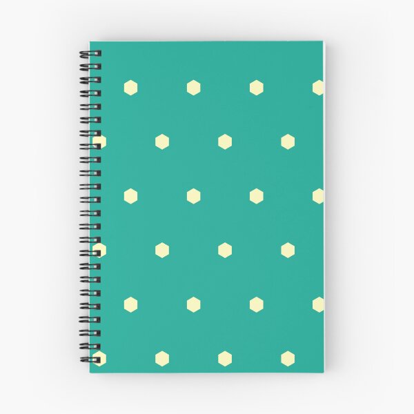 Item preview, Yellow Repeating Hexagon Pattern Grid Teal Perpetual Outline designed and sold by Alchemy-A-La-G.