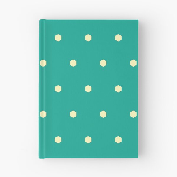 Item preview, Yellow Repeating Hexagon Pattern Grid Teal Perpetual Outline designed and sold by Alchemy-A-La-G.