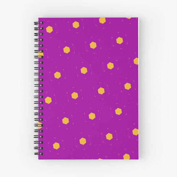 Item preview, Orange Repeating Hexagon Pattern Grid Purple Perpetual Outline designed and sold by Alchemy-A-La-G.