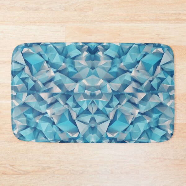 Item preview, Blue Poly is a Pattern Created in DreamUp designed and sold by ComicJo.