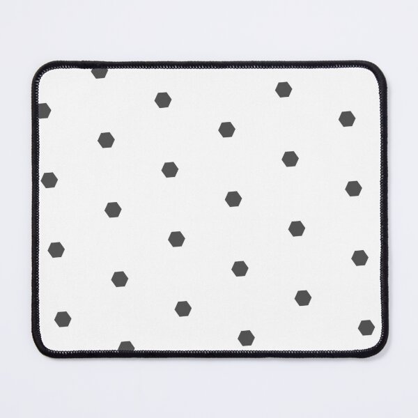 Item preview, Gray Repeating Hexagon Pattern Grid White Perpetual Outline designed and sold by Alchemy-A-La-G.