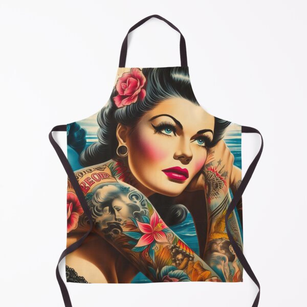 Item preview, Beauty Tattoo Pin-up designed and sold by PulpVintage.