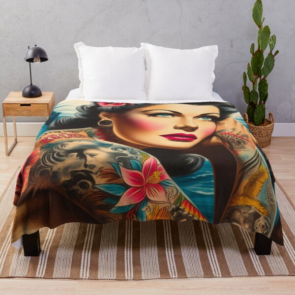 Item preview, Beauty Tattoo Pin-up designed and sold by PulpVintage.