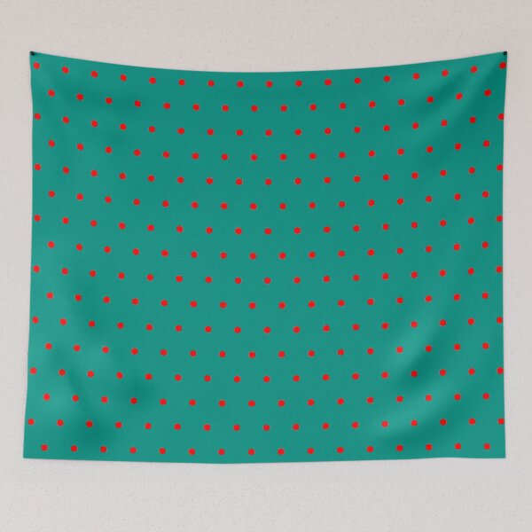 Item preview, Red Repeating Hexagon Pattern Grid Teal Perpetual Outline designed and sold by Alchemy-A-La-G.