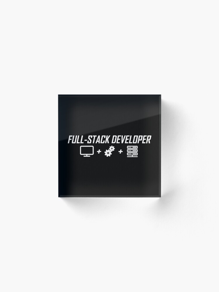 Alternate view of fullstack Acrylic Block