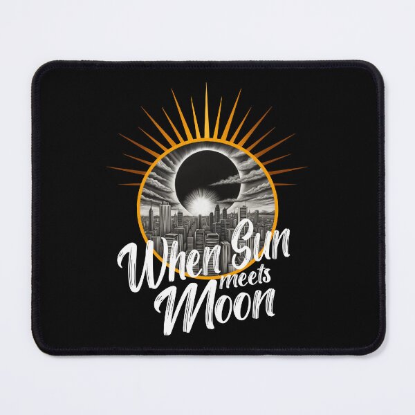 Item preview, When Sun Meets Moon, Solar Eclipse April 8 2024 designed and sold by orangeblue21.