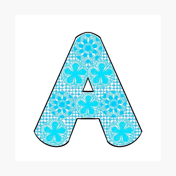 Item preview, Intial A lace letter paraguayan lace ñanduti designed and sold by amariastudio.