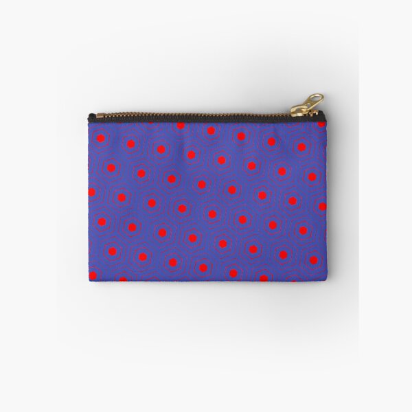 Item preview, Red Repeating Hexagon Pattern Grid Blue Perpetual Outline designed and sold by Alchemy-A-La-G.