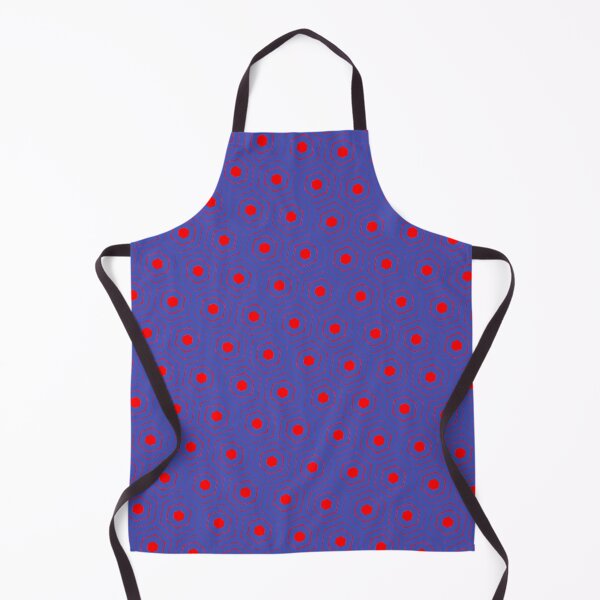 Item preview, Red Repeating Hexagon Pattern Grid Blue Perpetual Outline designed and sold by Alchemy-A-La-G.