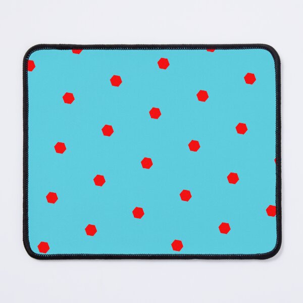 Item preview, Red Repeating Hexagon Pattern Grid Blue Perpetual Outline designed and sold by Alchemy-A-La-G.