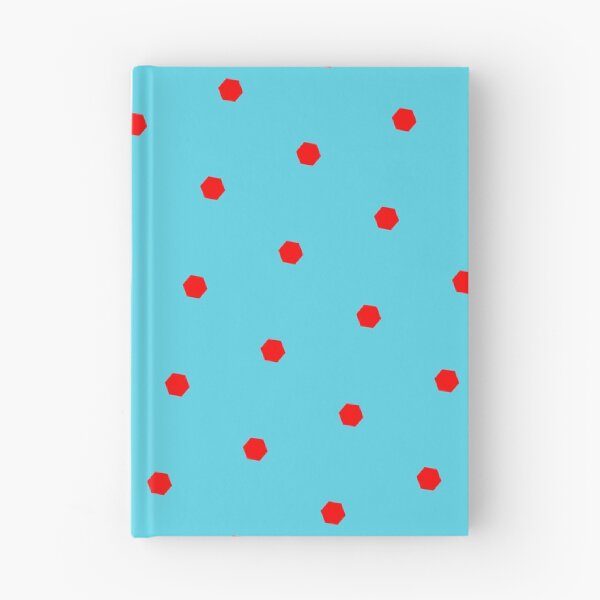 Item preview, Red Repeating Hexagon Pattern Grid Blue Perpetual Outline designed and sold by Alchemy-A-La-G.