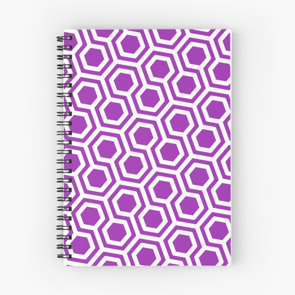 Item preview, White Opposing Hexagon Segmented Grid Purple Perpetual Outline designed and sold by Alchemy-A-La-G.