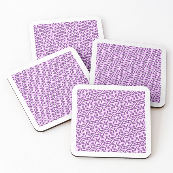 Item preview, White Opposing Hexagon Segmented Grid Purple Perpetual Outline designed and sold by Alchemy-A-La-G.