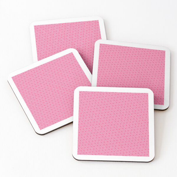Item preview, White Opposing Hexagon Segmented Grid Pink Perpetual Outline designed and sold by Alchemy-A-La-G.