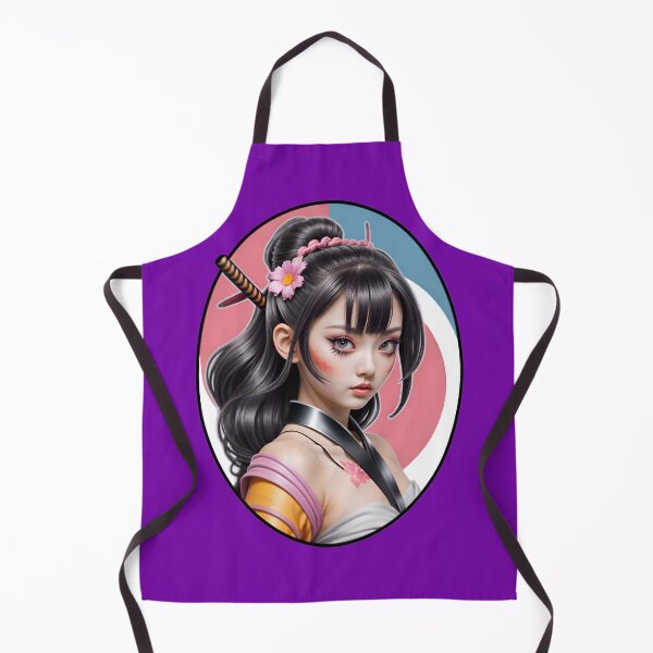 Aperçu de l'œuvre Cute Anime Samurai Warrior Girl créée et vendue par TheArtOfPat.