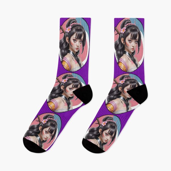 Item preview, Cute Anime Samurai Warrior Girl designed and sold by TheArtOfPat.