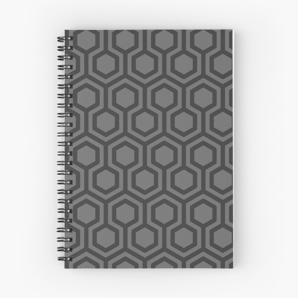 Item preview, Black Opposing Hexagon Segmented Grid Grey Perpetual Outline designed and sold by Alchemy-A-La-G.