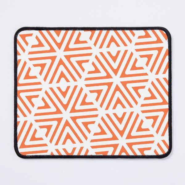 Item preview, Red Triangle Hexagons Segmented Symbols White Perpetual Outline designed and sold by Alchemy-A-La-G.