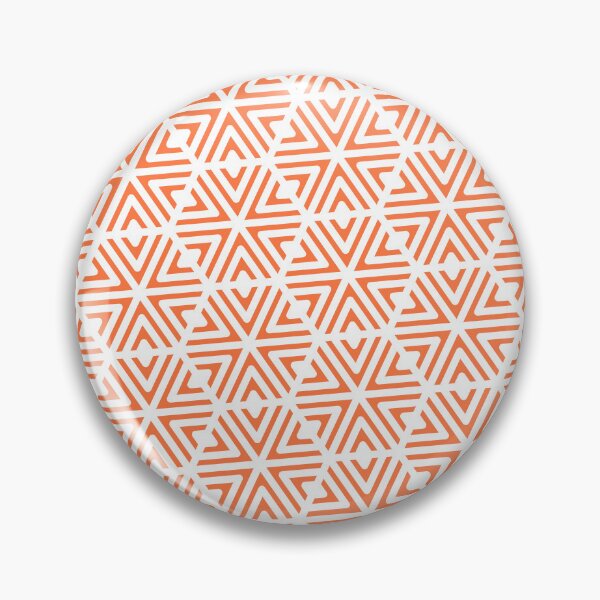 Item preview, Red Triangle Hexagons Segmented Symbols White Perpetual Outline designed and sold by Alchemy-A-La-G.