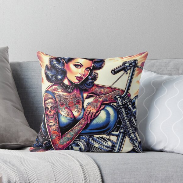 Item preview, Hot Biker Girl designed and sold by PulpVintage.