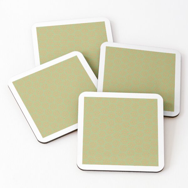 Item preview, Orange Triangle Hexagons Segmented Symbols Green Perpetual Outline designed and sold by Alchemy-A-La-G.