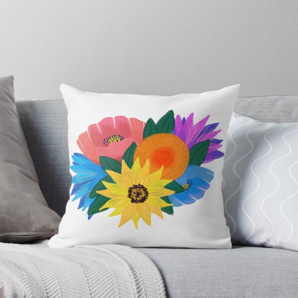 Aperçu de l'œuvre Boquet aquarelle coloré créée et vendue par omgchickens.