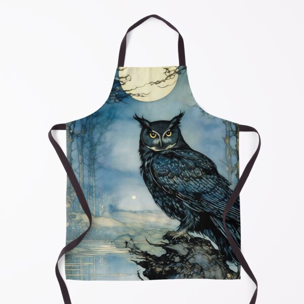 Item preview, Classic Vintage Haunting Night Owl designed and sold by TheDarkWardrobe.